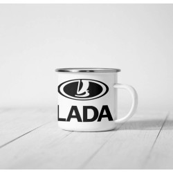 Lada embléma  fém bögre