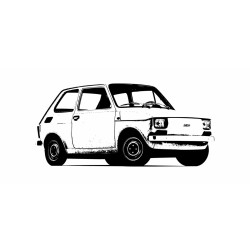 Polski Fiat 126p fém bögre