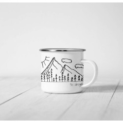 Hegyek - SC design fém bögre