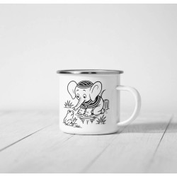 Eleféntos fém bögre