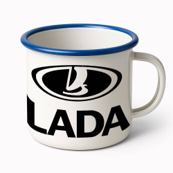 Lada embléma  fém bögre